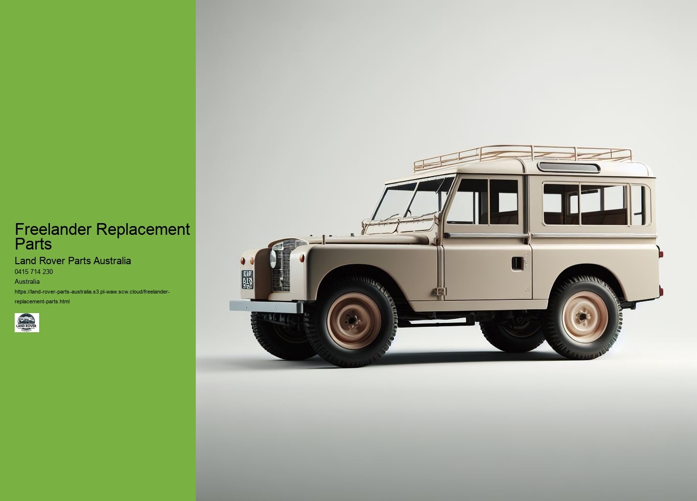 Land Rover Parts in Australia: A Comprehensive Guide
