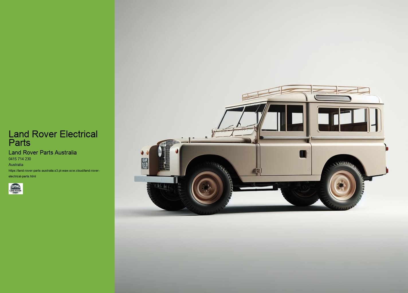 Land Rover Replacement Parts Online