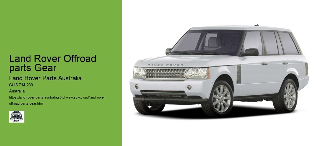 Land Rover Parts: Online Shopping Made Easy